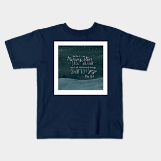 Job 38:7 Stars Kids T-Shirt